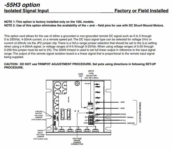 55H3 option