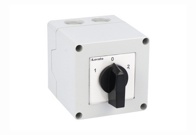 Lovato Electric: Enclosed rotary cam switch 7GN series, 3-phase motor reversing switch 25A - 7GN2511P