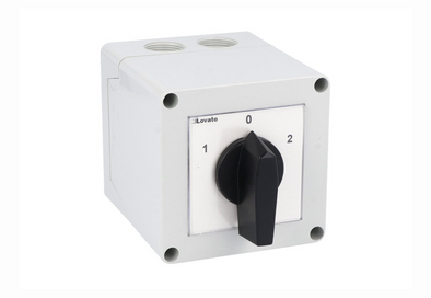 Lovato Electric: Enclosed rotary cam switch 7GN series, changeover switch 4 poles 32A - 7GN3275P