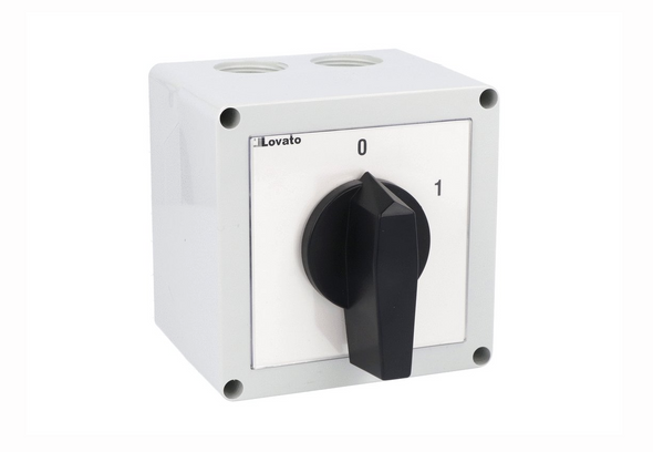 Lovato Electric: Enclosed rotary cam switch 7GN series, ON-OFF switch 3 poles 40A - 7GN4010P