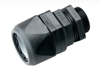 CVG black conduit fitting