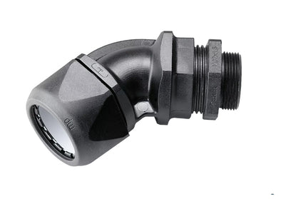 CVW 45 Degree Black conduit fitting