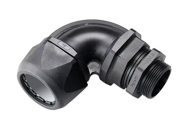 CVW 90 Degree Black conduit fitting