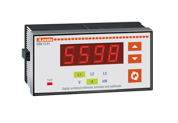 Lovato Electric: Flush-mount LED multimeter - DMK16R1