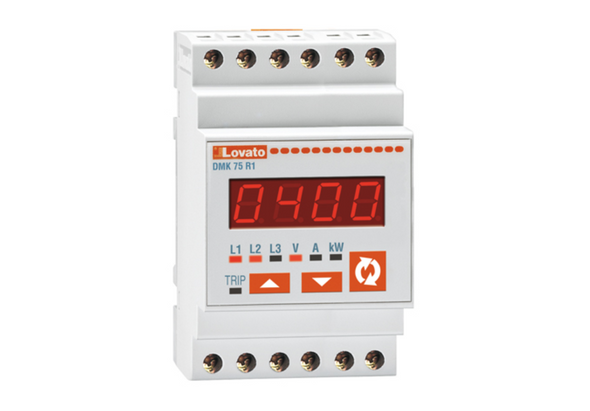 Lovato DMK: Combined voltmeter, ammeter and wattmeter - DMK75R1