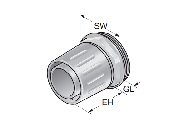 Murrplastik - ELD/K Pg 09 Gray Conduit Fitting - 83741212 (MOQ 50 pcs)