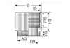 Murrplastik - EG M32/Pg29 Metal Extension- 83726818 (MOQ 50 pcs)