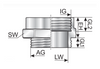 Murrplastik - EG Pg21/29 Metal Extension- 83721824 (MOQ 50 pcs)