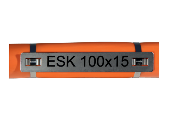 Murrplastik - ESK 60x9 L Cable Designation on stainless steel - 8605190015