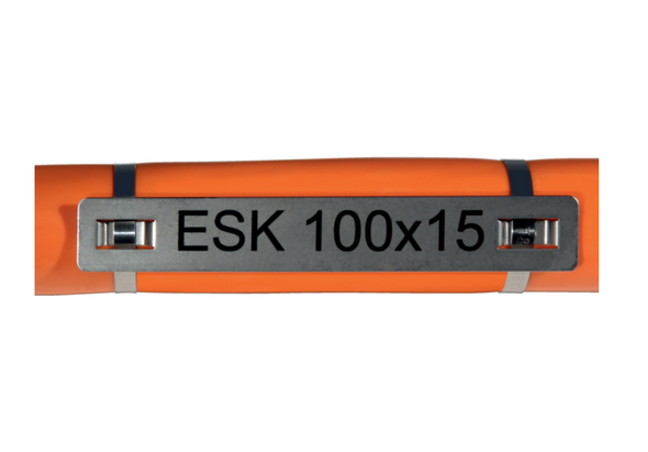 Murrplastik - ESK 100x9 Cable Designation on stainless steel - 8605190003