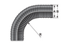 Murrplastik - EW-PA-UL M16/P11 Black Corrugated Conduit - 83161256 (MOQ 50 Meters)