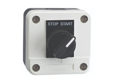 start enclosure with rotary handle