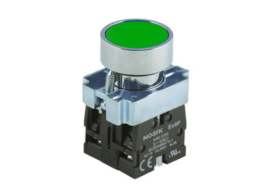 flush green pushbutton