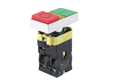 illuminated double touch pushbutton