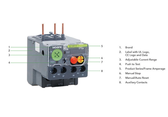 Noark Ex9R:Thermal Overload Relay - Ex9R38B38A