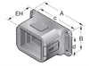 FL rectangular flange diagram