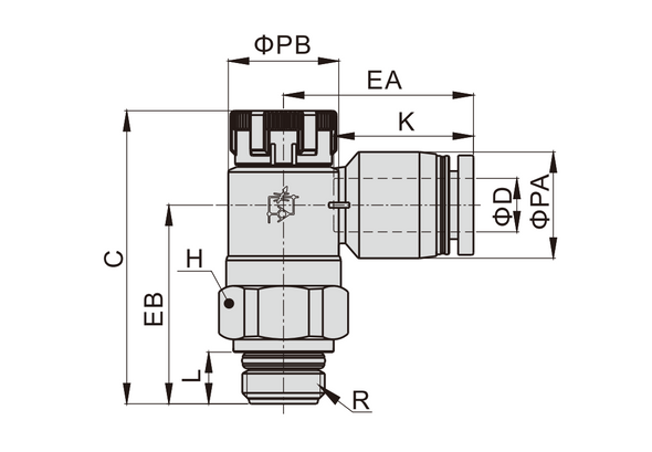 Airtac GPTL: Pneumatic Speed Controller - GPTL601AD (MOQ 10 pcs)