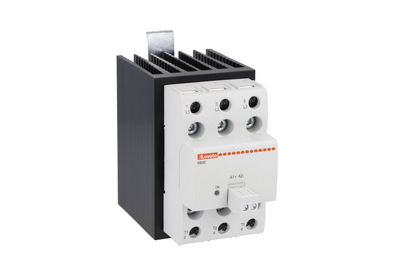 Lovato Electric Solid state relay with heatsink, three-phase - HS3C6HV025D024