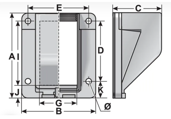 Murrplastik- KFW/D-29 Gray Bulkhead Fitting - 83561816 (MOQ 10 pcs)