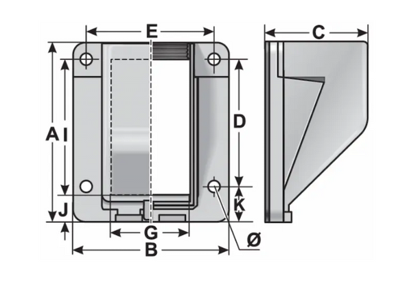 Murrplastik - KFW/X M25/P21 Gray Bulkhead Fitting - 83562614 (MOQ 10 pcs)