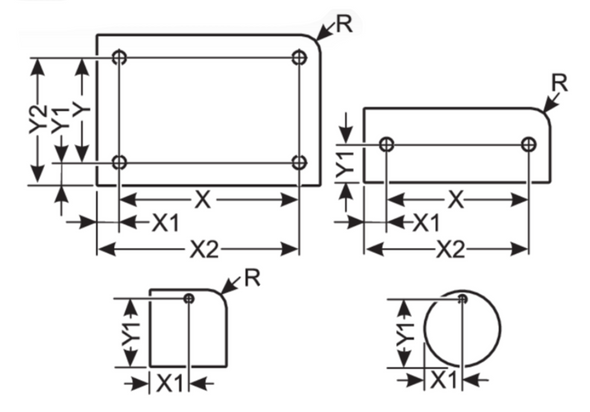 Murrplastik - LAM 52x25 R2 SK Rectangular with Radius - 8610140105