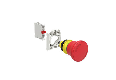 Red mushroom pushbutton KIT, Pull to release