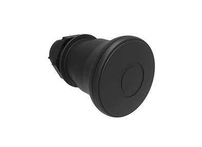 Lovato Electric: Mushroom Pushbutton Switch, Latch Pull to Release Black - LPCB6742