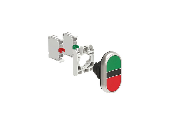 Lovato Electric: KIT Double-Touch Push Button, Spring Return - LPCB7113K11