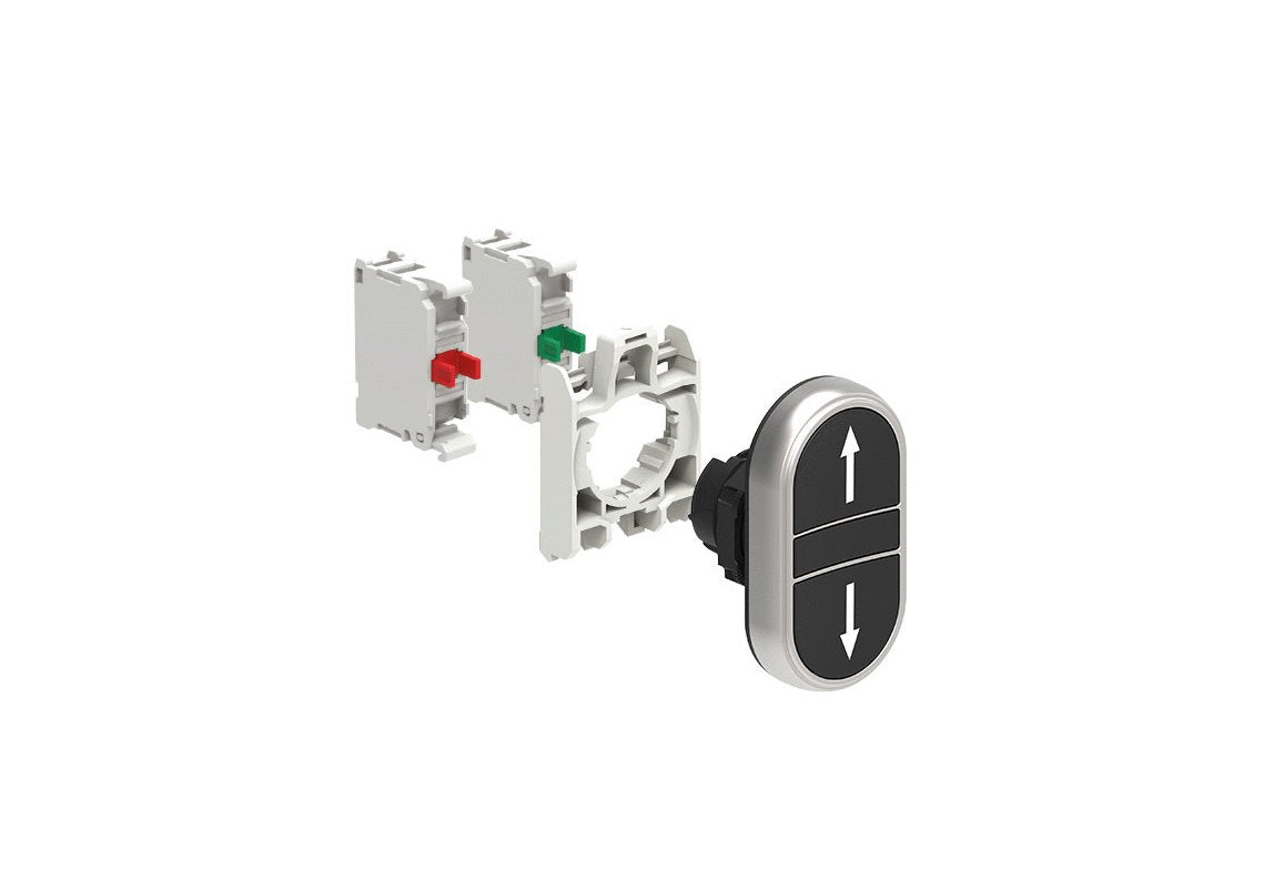 Lovato Electric: KIT Double-Touch Push Button, Spring Return, Open ...