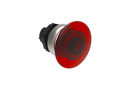 Lovato Electric: Illuminated Mushroom Pushbutton, Momentary Red 40mm - LPCBL6144