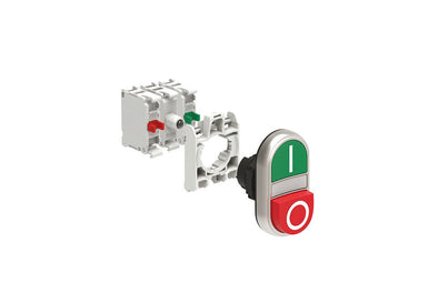 double touch pushbutton with I/O symbols