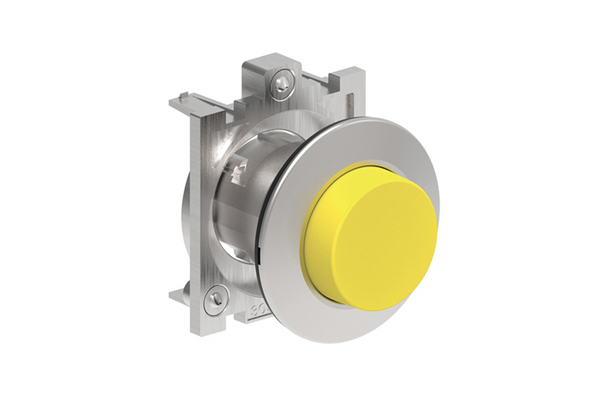 Lovato Electric: Push Button, Spring Return, Extended, Yellow - LPFB205