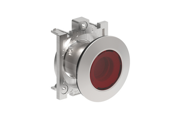 Lovato Electric: Illuminated Push Button, Spring Return, Flush, Red - LPFBL104