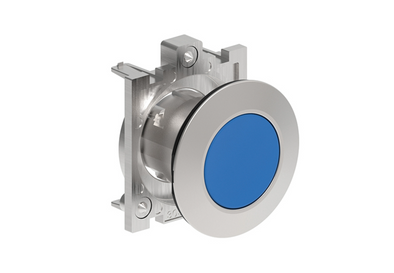 Lovato Electric: Push-Push button actuator, Flush, Blue - LPFQ106