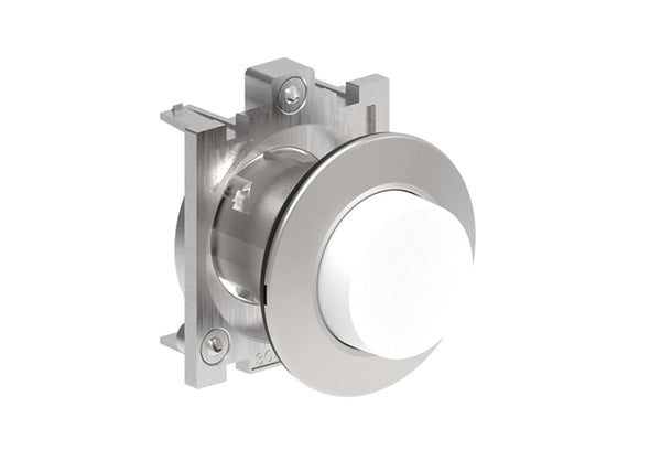 white extended pushbutton