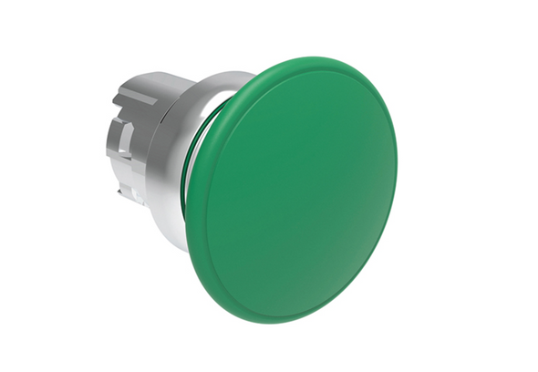 Lovato Electric: Pushbutton actuator Mushroom Green - LPSB6143