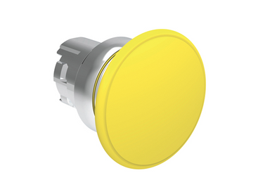 Lovato Electric: Pushbutton actuator Mushroom Yellow - LPSB6145