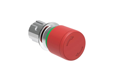 Lovato Electric: Red 30mm Mushroom Pushbutton actuator, Turn to release - LPSB6634