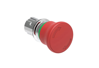 Lovato Electric: Red 40mm Mushroom Pushbutton actuator, Turn to release - LPSB6644