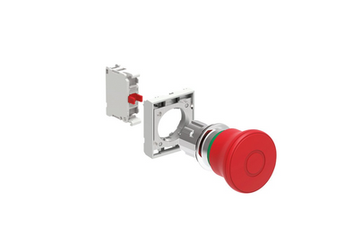 Lovato Electric: KIT Pushbutton actuator Mushroom Pull to release Red - LPSB6744K01