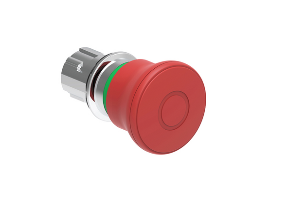 Lovato Electric: Pushbutton actuator Mushroom Pull to release Red - LPSB6744