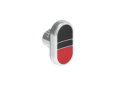 Lovato Electric: Double-Touch Push Button, Flush, Red/Black - LPSB7112