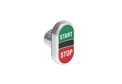 Lovato Electric: Double-Touch Push Button, Flush, Green-Start/Red-Stop - LPSB7133