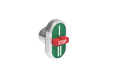 Lovato Electric: Triple-Touch Push Button, 2 Flush Green I, II/ 1 Extended Red Stop - LPSB7345