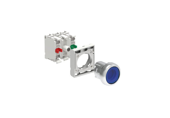 KIT Illuminated Button Flush blue