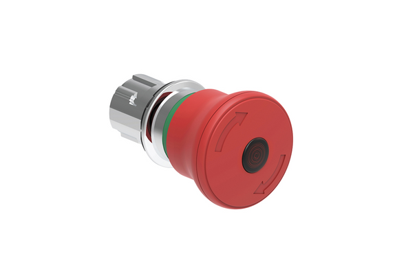 Lovato Electric: Illuminated mushroom head button actuator, Red - LPSBL6644