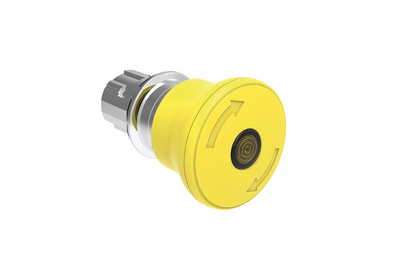 Lovato Electric: Illuminated mushroom head button actuator, Yellow - LPSBL6645