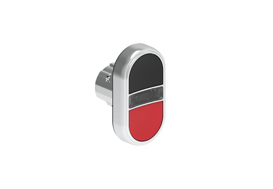 Lovato Electric: Double-Touch Illuminated Push Button, Flush, Red/Black - LPSBL7112