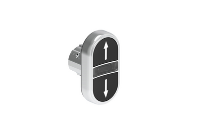 Lovato Electric: Double-Touch Illuminated Push Button, Flush, Black ↑↓ - LPSBL7191