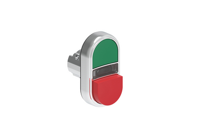 Lovato Electric: Double-Touch Illuminated Push Button, Flush Green-Extended Red - LPSBL7213